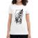Tricou adler dama work or die alb