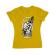 Tricou adler dama work or die galben