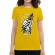 Tricou adler dama work or die galben