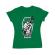 Tricou adler dama work or die verde mediu