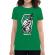 Tricou adler dama work or die verde mediu