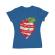 Tricou adler dama you are the apple of my eye albastru azuriu