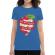 Tricou adler dama you are the apple of my eye albastru azuriu