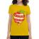 Tricou adler dama you are the apple of my eye galben