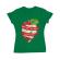 Tricou adler dama you are the apple of my eye verde mediu