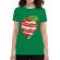 Tricou adler dama you are the apple of my eye verde mediu