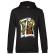 Hoodie barbat cu gluga card negru