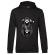 Hoodie barbat cu gluga coffee reaper negru