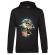 Hoodie barbat cu gluga skull movie negru