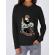 Hoodie dama cu gluga adventure of the sea negru