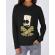 Hoodie dama cu gluga death of skateboarder negru