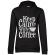 Hoodie dama cu gluga keep calm with coffee negru