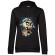 Hoodie dama cu gluga skull movie negru