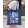 Sacosa din panza keep calm with coffee albastru regal