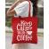 Sacosa din panza keep calm with coffee rosu