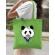 Sacosa din panza panda sailor verde mar