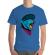 Tricou adler barbat cat punk albastru azuriu