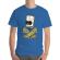 Tricou adler barbat death of skateboarder albastru azuriu