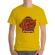 Tricou adler barbat drawing pencil galben
