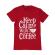 Tricou adler barbat keep calm with coffee rosu