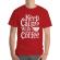 Tricou adler barbat keep calm with coffee rosu