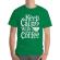 Tricou adler barbat keep calm with coffee verde mediu
