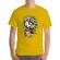 Tricou adler barbat skull movie galben