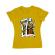 Tricou adler dama card galben
