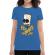Tricou adler dama death of skateboarder albastru azuriu