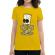 Tricou adler dama death of skateboarder galben