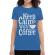 Tricou adler dama keep calm with coffee albastru azuriu