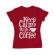 Tricou adler dama keep calm with coffee rosu