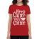 Tricou adler dama keep calm with coffee rosu