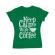 Tricou adler dama keep calm with coffee verde mediu