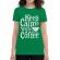 Tricou adler dama keep calm with coffee verde mediu