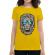 Tricou adler dama king of summer galben
