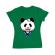 Tricou adler dama panda sailor verde mediu