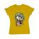 Tricou adler dama skull movie galben
