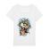 Tricou stanley stella dama skull movie alb