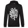 Hoodie barbat cu gluga born to fight negru