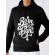 Hoodie barbat cu gluga born to fight negru