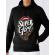 Hoodie barbat cu gluga i am a super girl negru