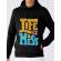 Hoodie barbat cu gluga life is a mess negru