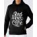 Hoodie barbat cu gluga red hair dont care negru