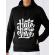Hoodie barbat cu gluga turn hate into love negru