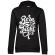 Hoodie dama cu gluga born to fight negru