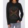 Hoodie dama cu gluga hard to kill negru