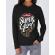 Hoodie dama cu gluga i am a super girl negru