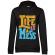 Hoodie dama cu gluga life is a mess negru