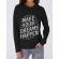 Hoodie dama cu gluga make your dreams happen negru